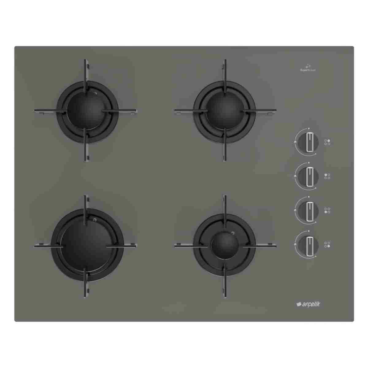 Arçelik Yeni Gri Üçlü Buhar Destekli Cam Ankastre Set (AFC 341 G ADE 606-4G OCD T 651 EG) - Görsel 2