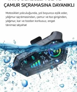 NEFFO Motorcu Seti 4K Aksiyon Kamerası + Intercom V10 – Motorcu interkom Sürüş İletişim Ve Çekim Seti - Görsel 11