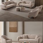 EDSY HOME Regnum Koltuk Takımı 3+3+1+1 Taş Renk