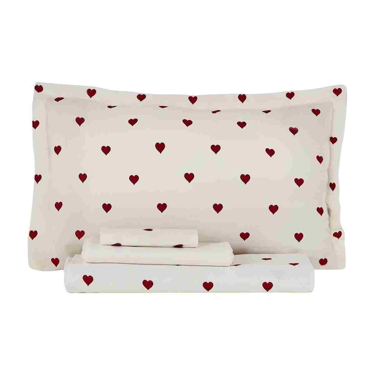Karaca Home Amour %100 Pamuk Çift Kişilik Pike Takımı Kırmızı PP - Görsel 11
