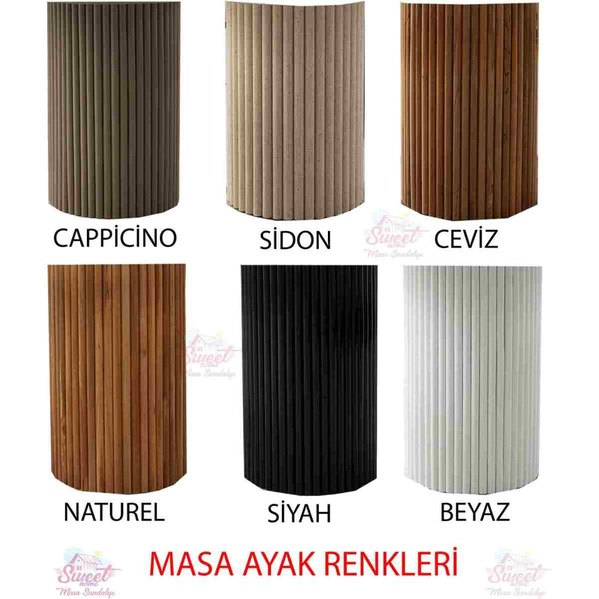 Sweet Home Masa Sandalye Orkide Oval Yemek Masası Takımı Gazel Sandalye Natural (1 Masa 6 Sandalye ) - Görsel 6