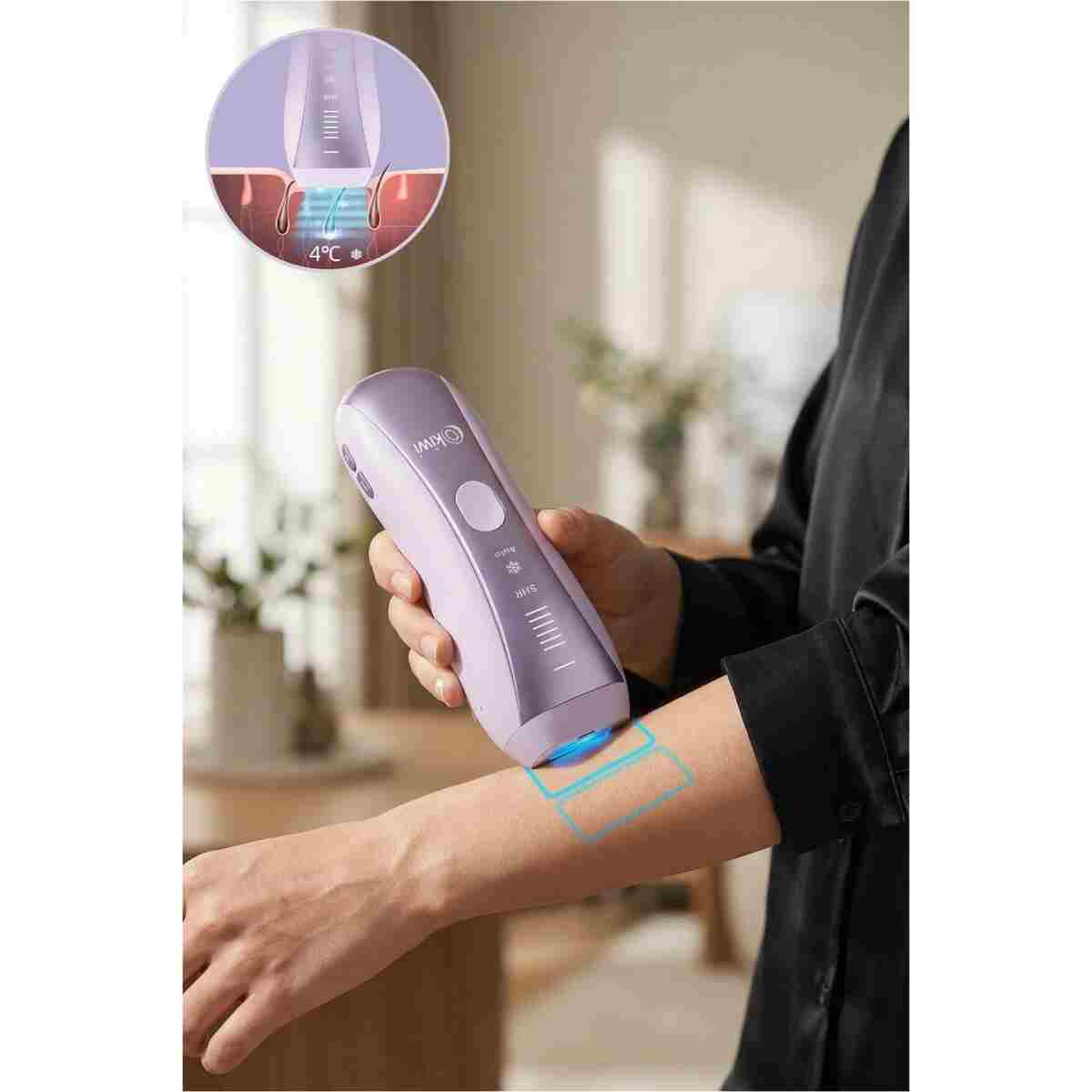 Kiwi Ipl Lazer Epilasyon Aleti Sapphire Buz Başlık Seri Atış ve Cilt Tanıma KEP-6842 - Görsel 7