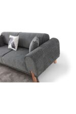 EDSY HOME Armoni 3+1 Koltuk Takımı Antrasit - Görsel 7