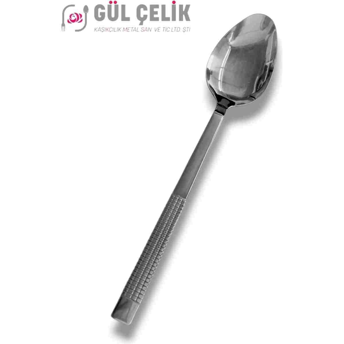 KAVEH 30 Parça 6 Kişilik Çatal Kaşık Seti Hasır Model Kutulu 18/0 Kalite - Görsel 3