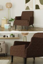 Modalife Mitra 3+3+1 Salon&oturma Odası Koltuk Takımı - Krem&Kahve - Görsel 6