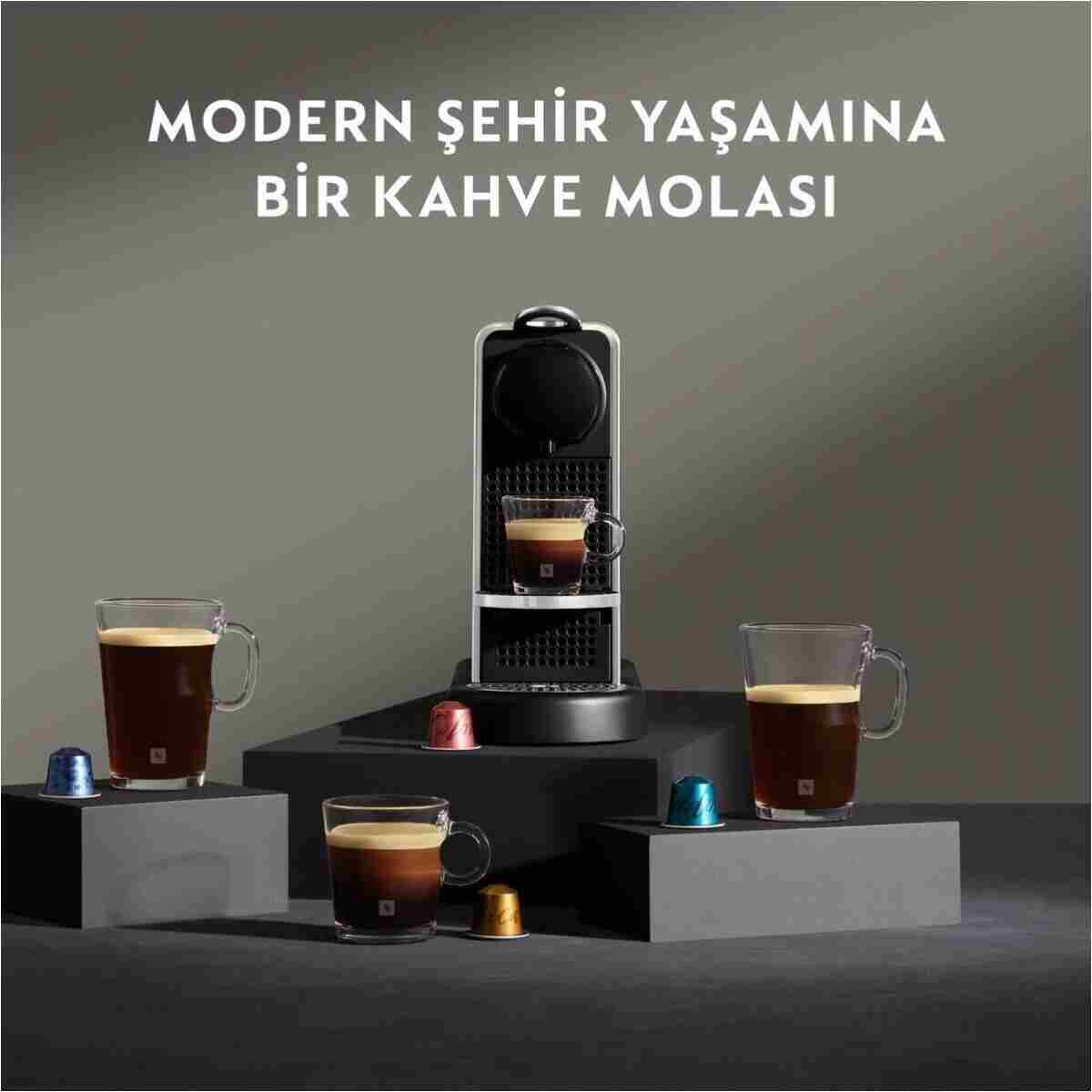 Nespresso D140 Citiz Platinum,Paslanmaz Çelik Kapsüllü Kahve Makinesei - Görsel 6