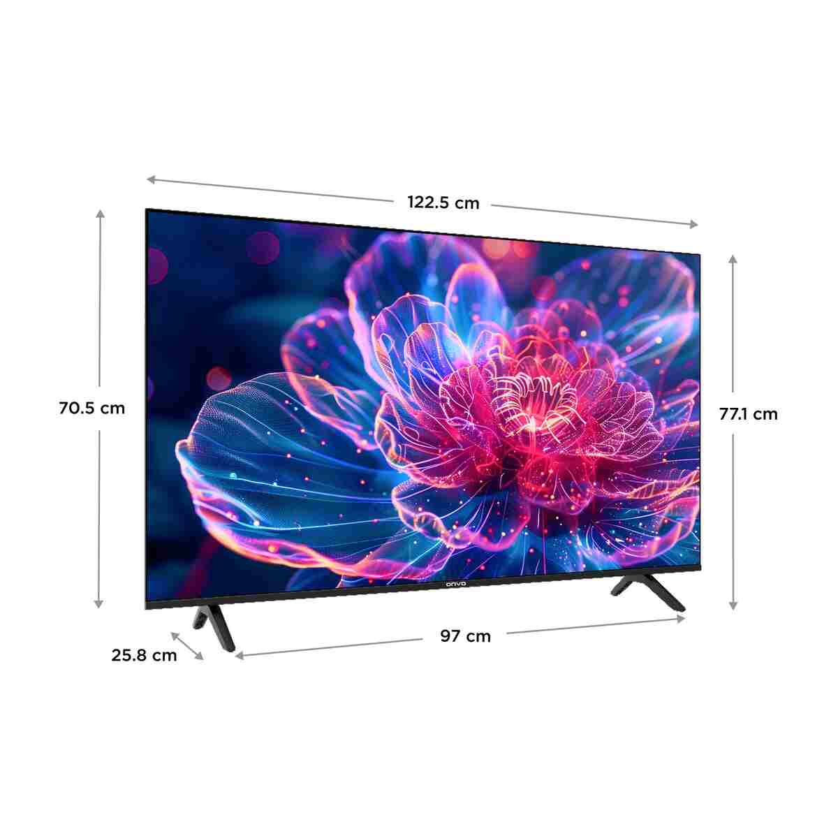 ONVO 55VQ90F3UA 55'' 140 Ekran Uydu Alıcılı 4K Ultra HD Google Smart QLED TV - Görsel 3