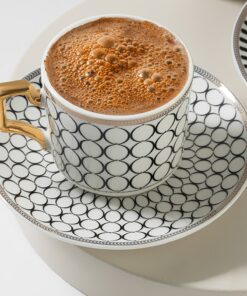 Alternative view of English Home Rabecca Porselen 2'li Kahve Fincan Takımı 90 ml Siyah
