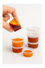 EMORFOHOME 50 Adet Sızdırmaz 120 ml Mini Saklama Kabı Sosluk Buzluk Kabı, Et Suyu, Kemik Suyu, Sos Kabı - Görsel 7