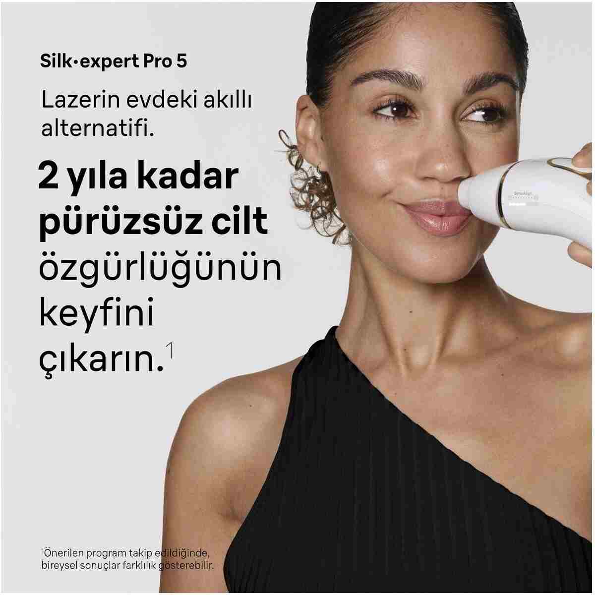 Braun IPL Silk·expert Pro 5, Evde Lazerle Tüy Alma, Çanta, Gillette Venus, 3 Başlık, PL5311 - Görsel 9