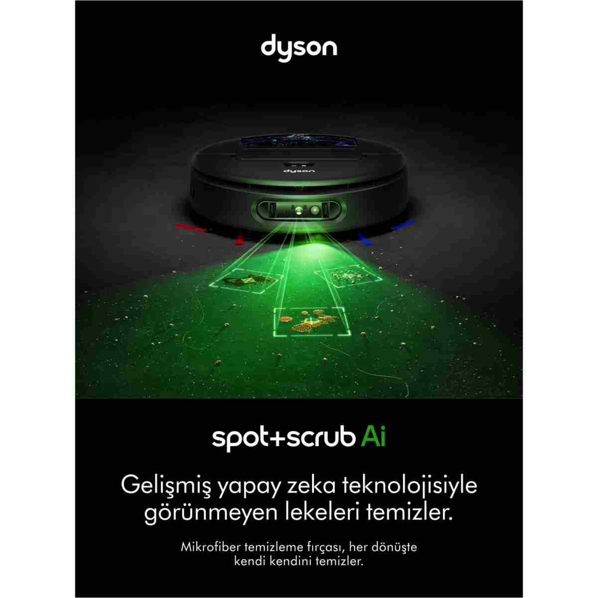 DYSON Spot+Scrub™ Ai ıslak ve kuru temizleme özellikli robot süpürge - Görsel 2