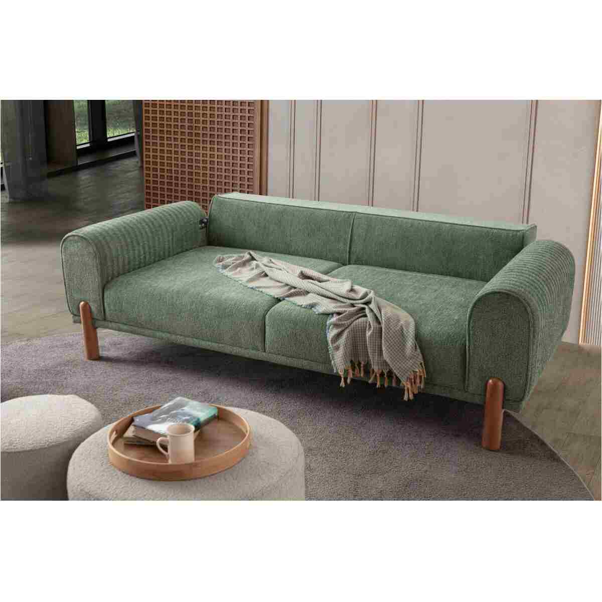 EDSY HOME Armoni 3+3 Koltuk Takımı Yeşil - Görsel 4