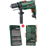 Bosch Darbeli Matkap 600 Watt 13mm + 15 Parça Matkap Ucu Vidalama Ucu + 25 Parça Vidalama Ucu Seti