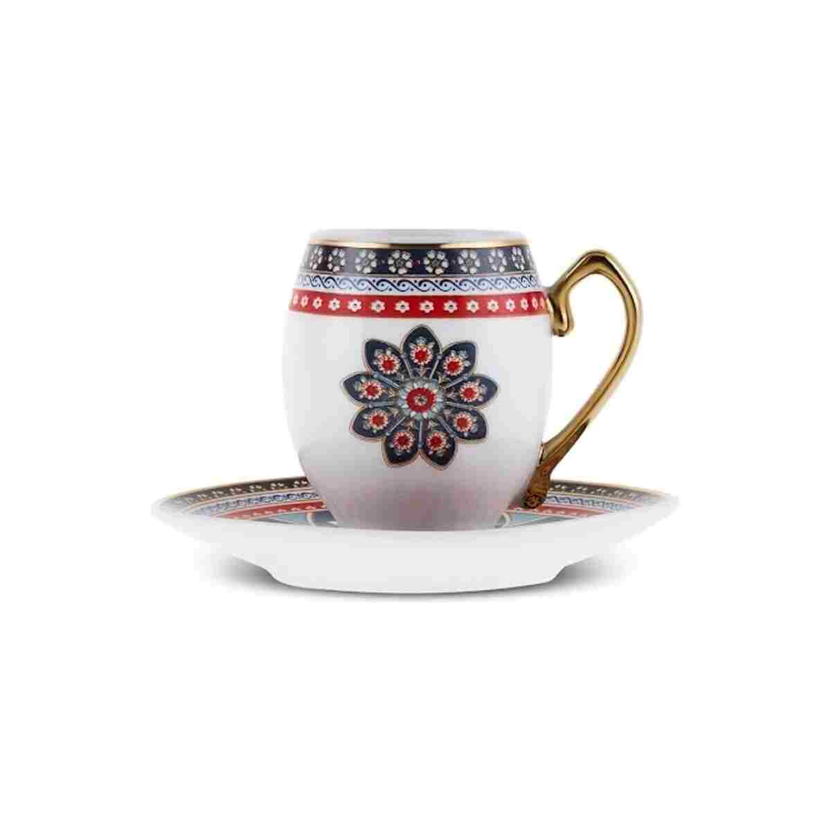Karaca Söğüt 6 Kişilik Kahve Fincan Takımı 90 ml - Görsel 9