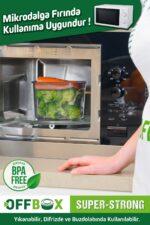 OFFBOX 24 Adet 48 Parça 0,55-1,2-1,7 Litre Kare Erzak Bakliyat Saklama Kabı Seti 40 Etiket Hediyeli - Görsel 5