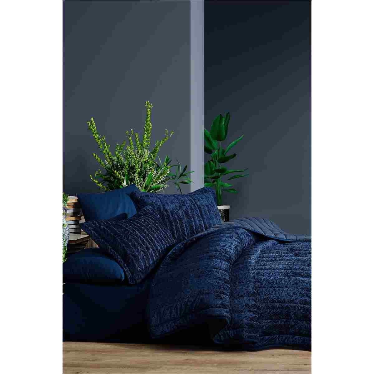 Elart Velvet Comfort Set Uyku Seti Çift Kişilik Kadife 6 parça (230x220cm) Gülkurusu - Görsel 2
