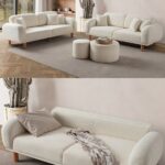 EDSY HOME Regnum Koltuk Takımı 3+3 Krem Renk
