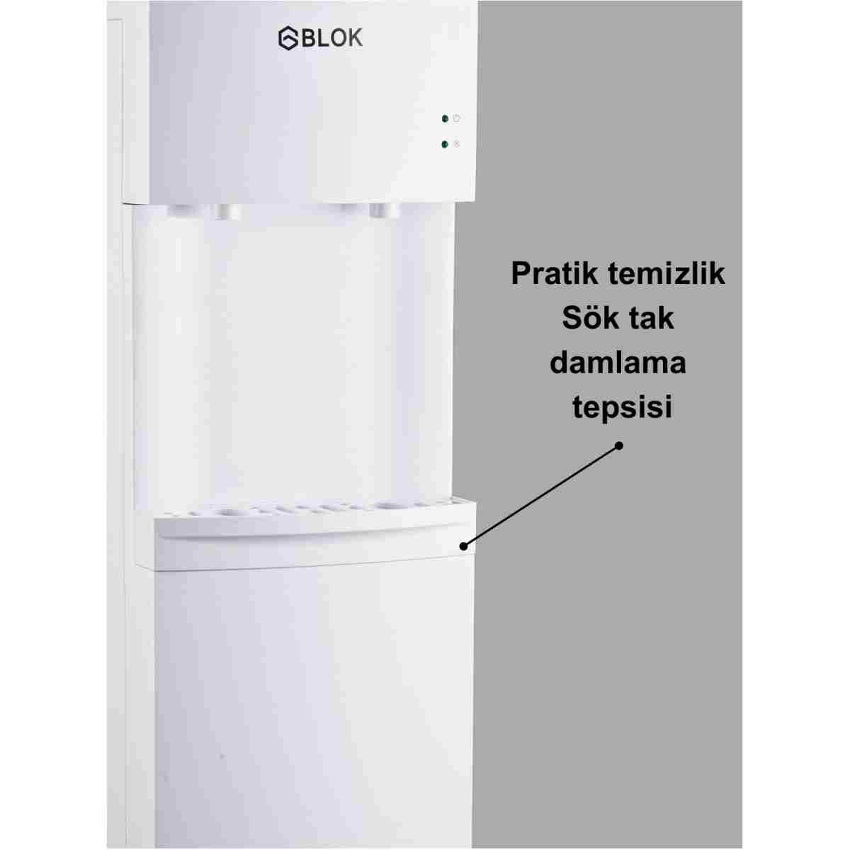 gblok 1119bw Soğuk Ilık Dolapsız Su Sebili Beyaz - Görsel 5