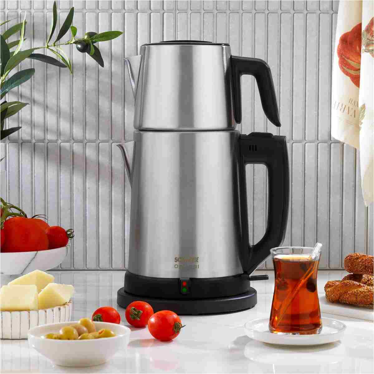 Schafer Optimal Elektrikli Paslanmaz Çay Makinesi-Inox - Görsel 2