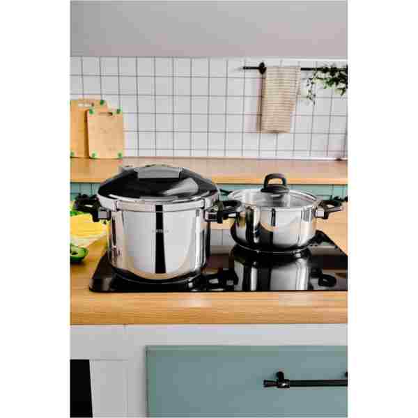 Karaca Perfect Gray Indüksiyon Tabanlı Düdüklü Tencere Seti 4+6 Litre