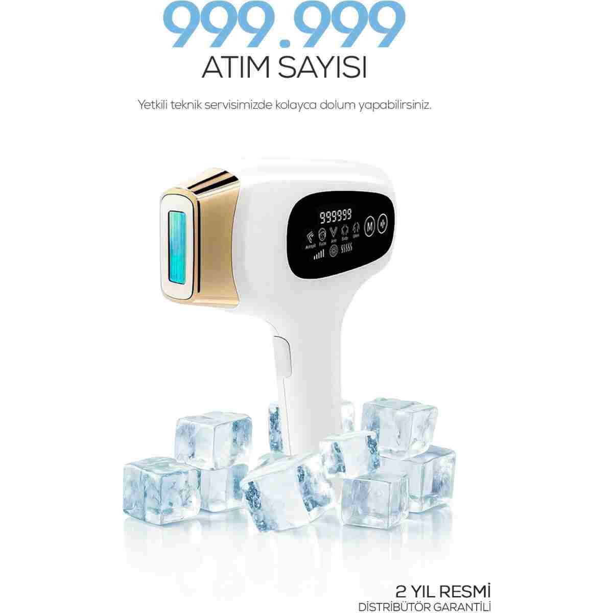 MOEN 999.999 Atım Buz Başlıklı IPL Lazer – Acısız, Hızlı ve Kalıcı Epilasyon - Görsel 9