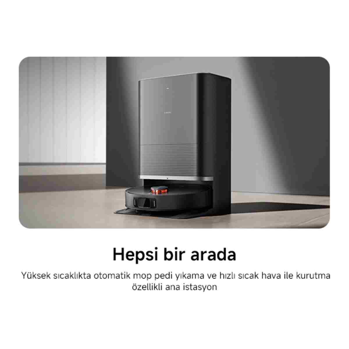 Robot Vacuum X20 Max Akıllı Robot Süpürge ve Mop - 8000Pa Siyah(Xiaomi Türkiye Garantili) - Görsel 4