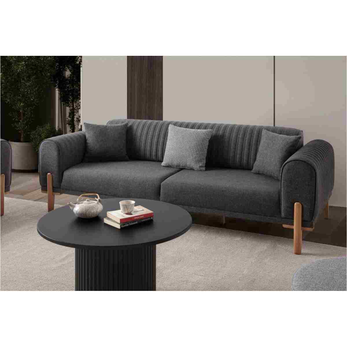 EDSY HOME Galata 3+3+1+1 Koltuk Takımı Antrasit - Görsel 4
