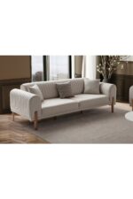 EDSY HOME Galata 3 3 Koltuk Takımı Krem - Görsel 3
