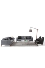 EDSY HOME Regnar 3+3+1+1 Koltuk Takımı Gri - Görsel 3