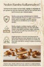 EMBazaar Bambu 32 Parça 6 Kişilik Amazon Serisi,Kahvaltı Seti,Kahvaltı Takımı,Sunum Servis Set,Hediyelik Bambu Set,İkramlık - Görsel 14