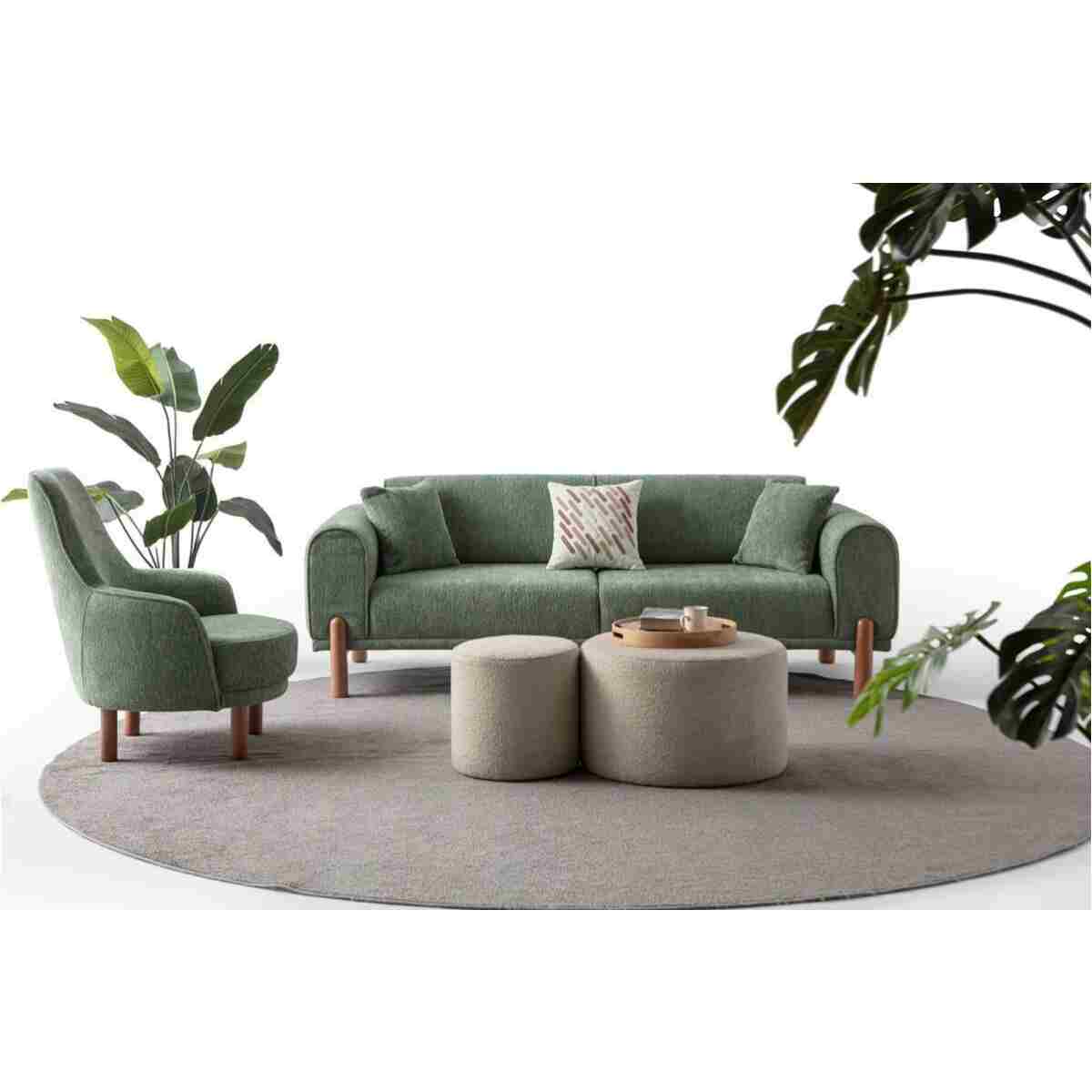 EDSY HOME Armoni 3+1 Koltuk Takımı Yeşil - Görsel 7