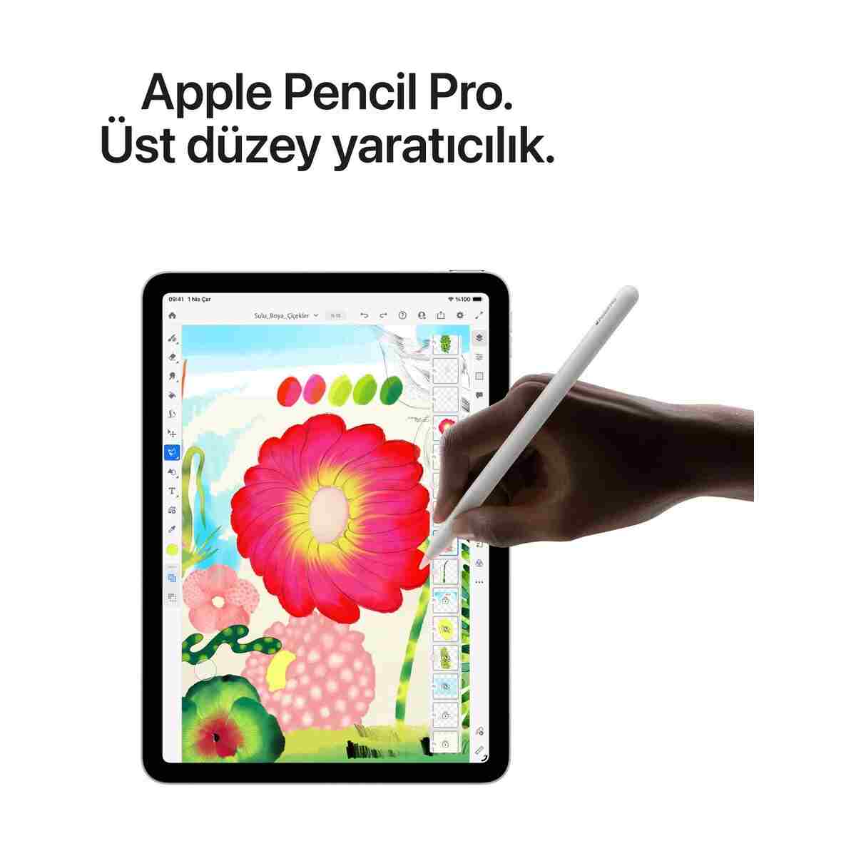 Apple 11" iPad Air Wi-Fi 128GB Mor (M4 işlemcili) - Görsel 6