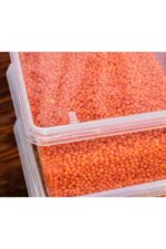 Codemfire Saklama Kabı Erzak Saklama Kabı 10'lu 2 Litre Kapaklı Kilitli Dondurucu, Gıdaya Uygun (23X14X8CM) - Görsel 12
