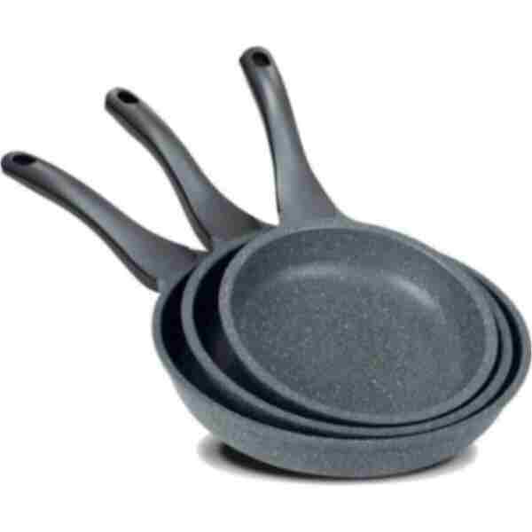 ThermoAD 3'lü Granit Döküm Tava Seti 20-24-28 Cm Ava
