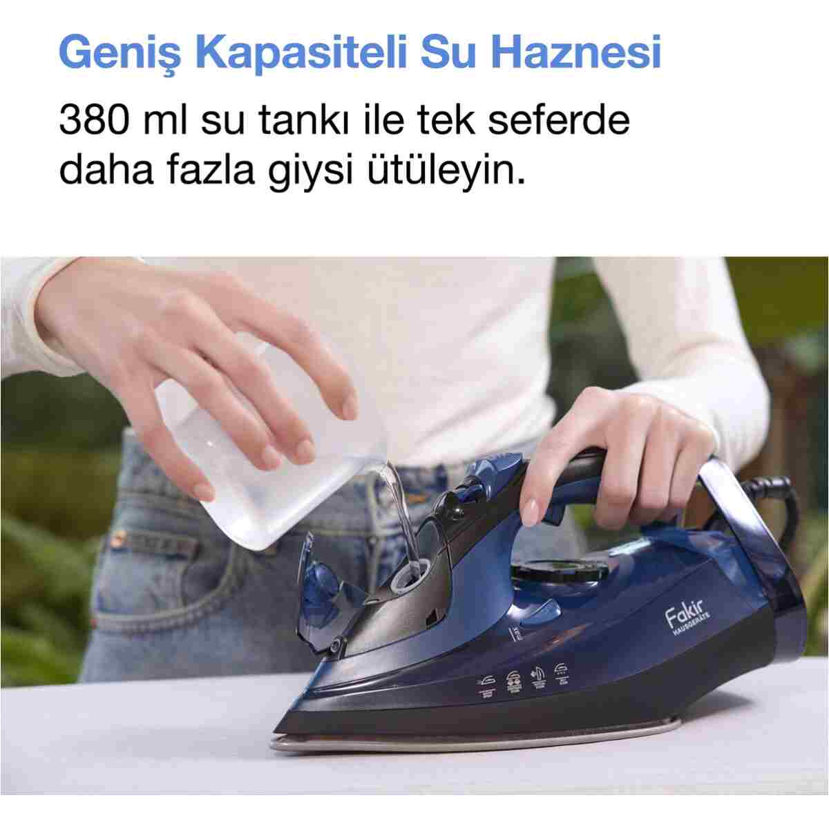 Fakir Flyjet Buharlı Ütü Mavi - Siyah - Görsel 4