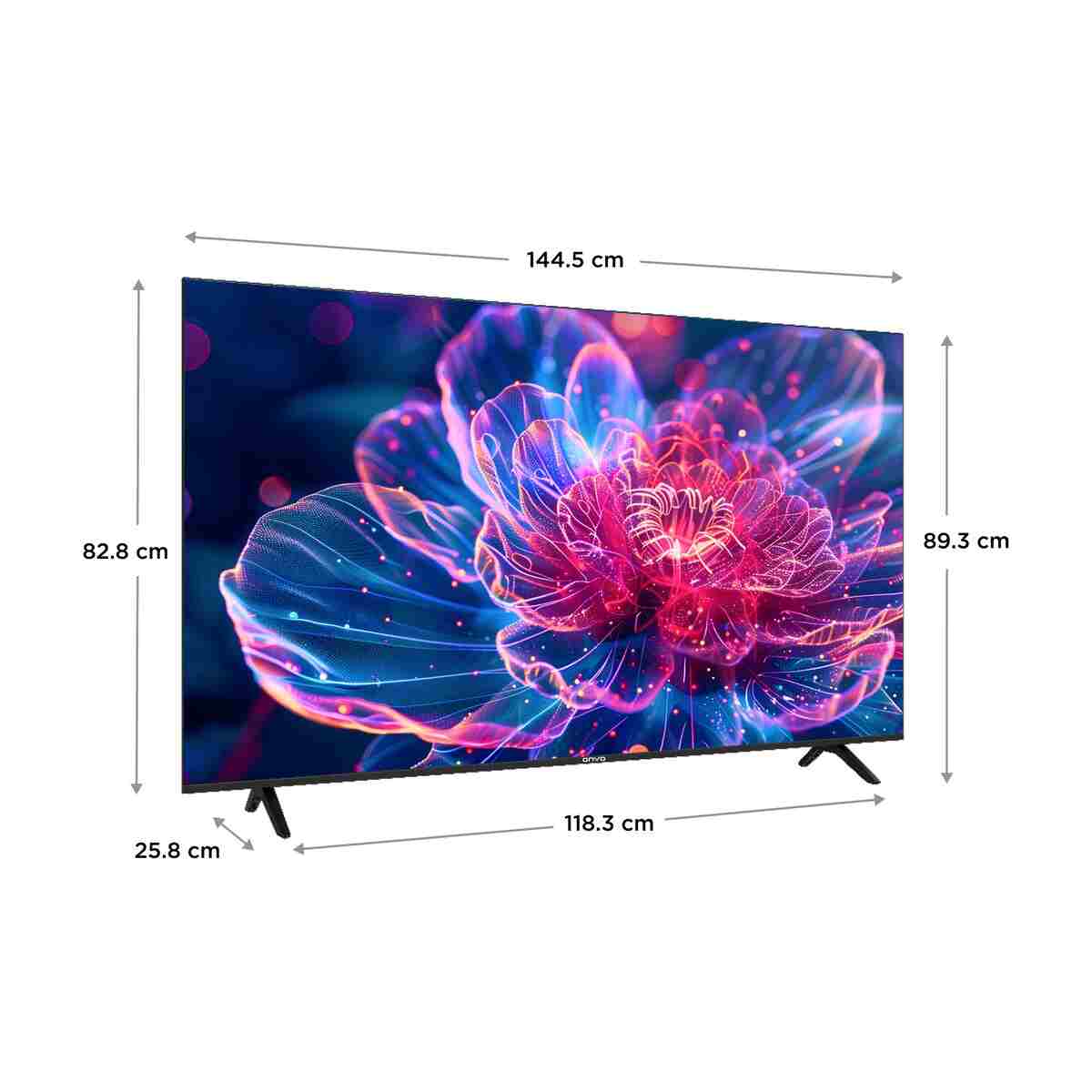 ONVO 65VQ90F3UA 65'' 165 Ekran Uydu Alıcılı 4K Ultra HD Google Smart QLED TV - Görsel 9