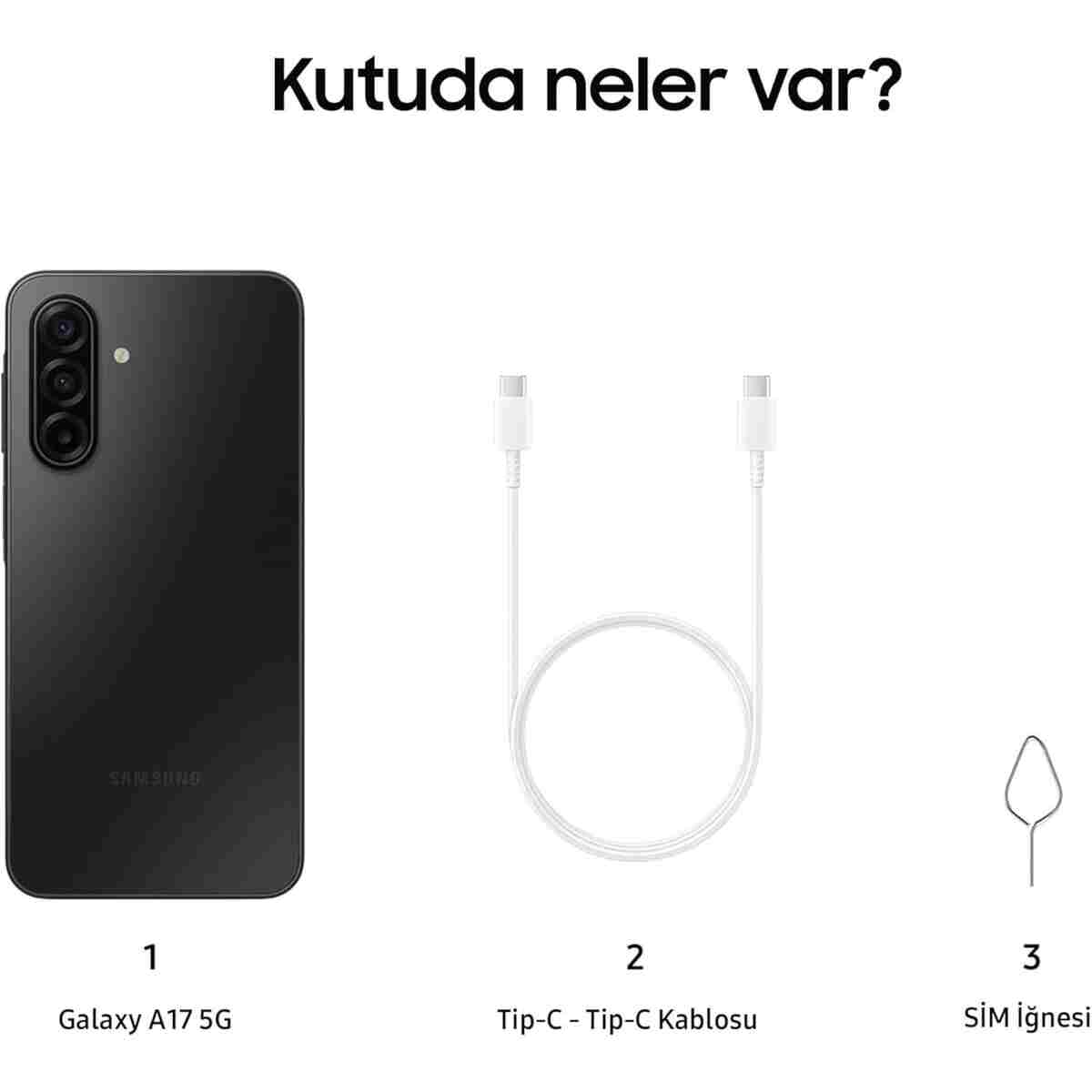 Galaxy A17 5G 128 GB 6 GB Ram Siyah Cep Telefonu (Samsung Türkiye Garantili) - Görsel 3