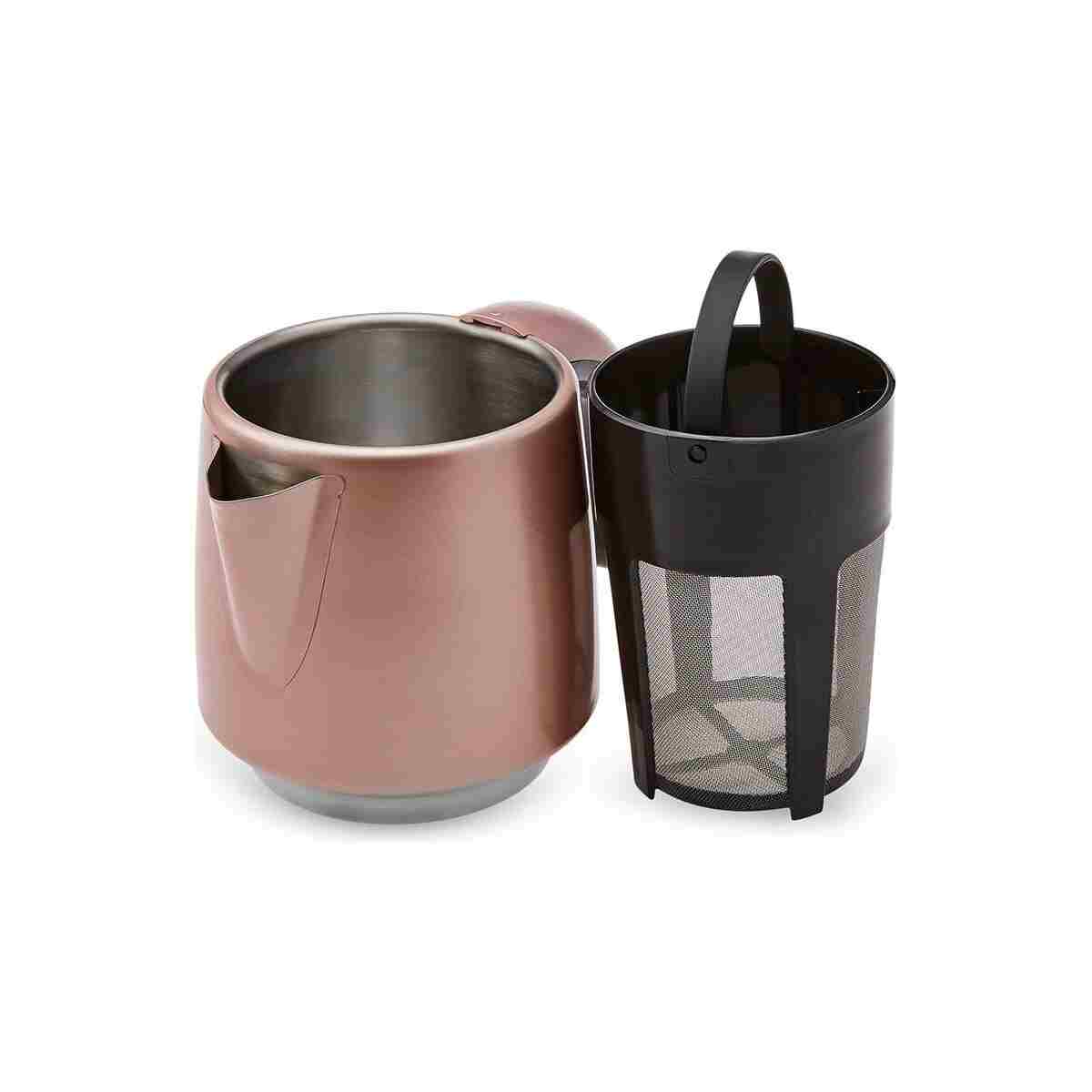 Karaca Daystar Çelik Demlikli 2 In 1 Çay Makinesi Ve Su Isıtıcı Kettle Rosegold - Görsel 3