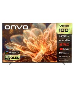 ONVO 100VQ90F3UB 100’’ 254 Ekran Uydu Alıcılı 4K Ultra HD QLED Google TV