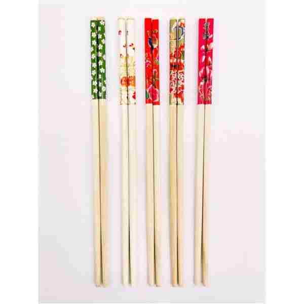 Genel Markalar Desenli Bambu Chopstick Set 10 Adet (5çift)