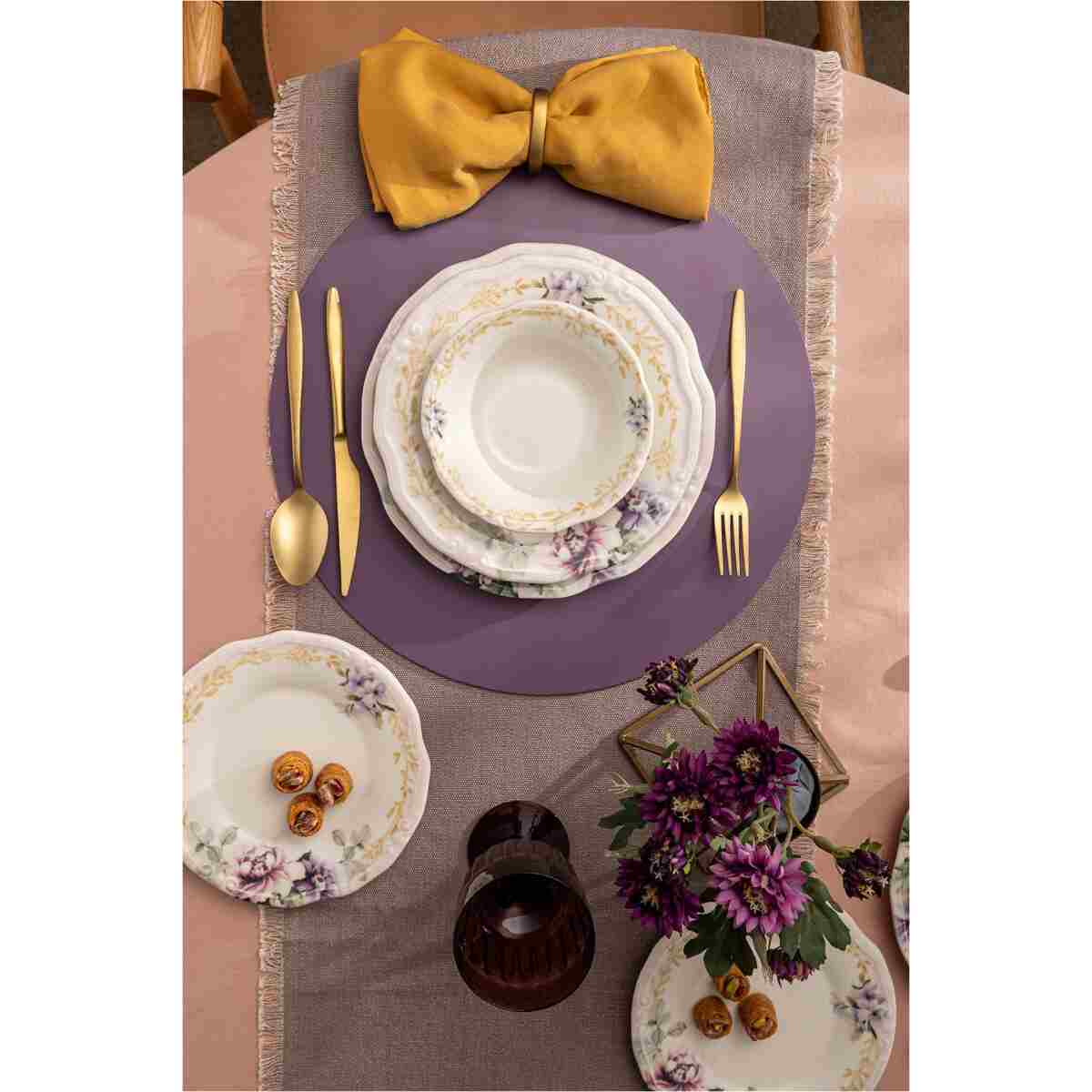 Emsan Flory Stoneware 24 Parça 6 Kişilik Yemek Takımı - Görsel 3