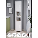 Bofigo 2 Kapaklı 6 Bölmeli Çok Amaçlı Dolap Alya Çok Amaçlı Mutfak Dolabı Banyo Dolabı Beyaz