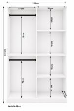 Metalia 4 Kapılı Beyaz Gardrop Dolap Gm 050 - Görsel 6