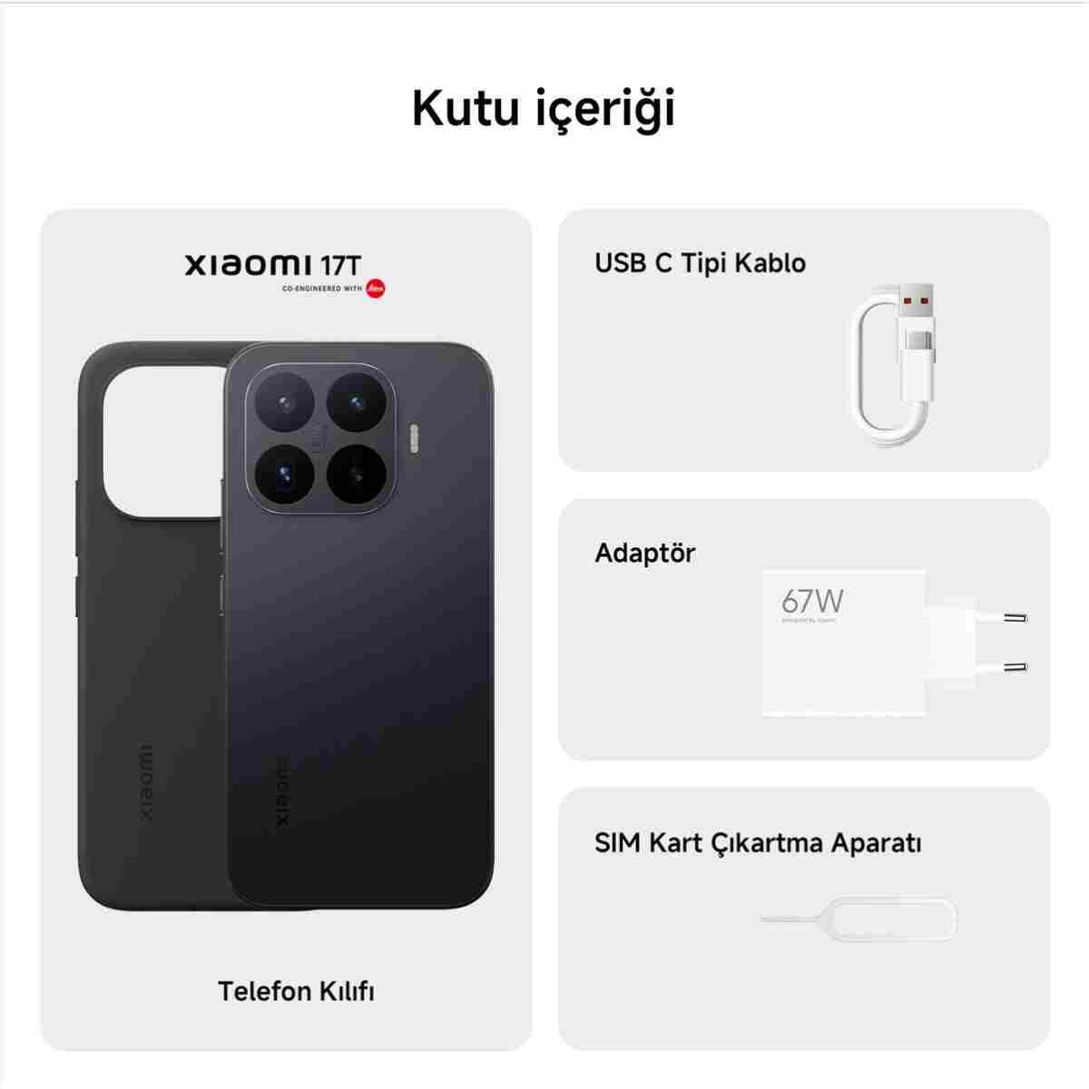 17T 12G+256G Siyah (Xiaomi Türkiye Garantili) - Görsel 2