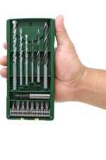 Bosch Darbeli Matkap 600 Watt 13mm + 15 Parça Matkap Ucu Vidalama Ucu + 25 Parça Vidalama Ucu Seti - Görsel 12