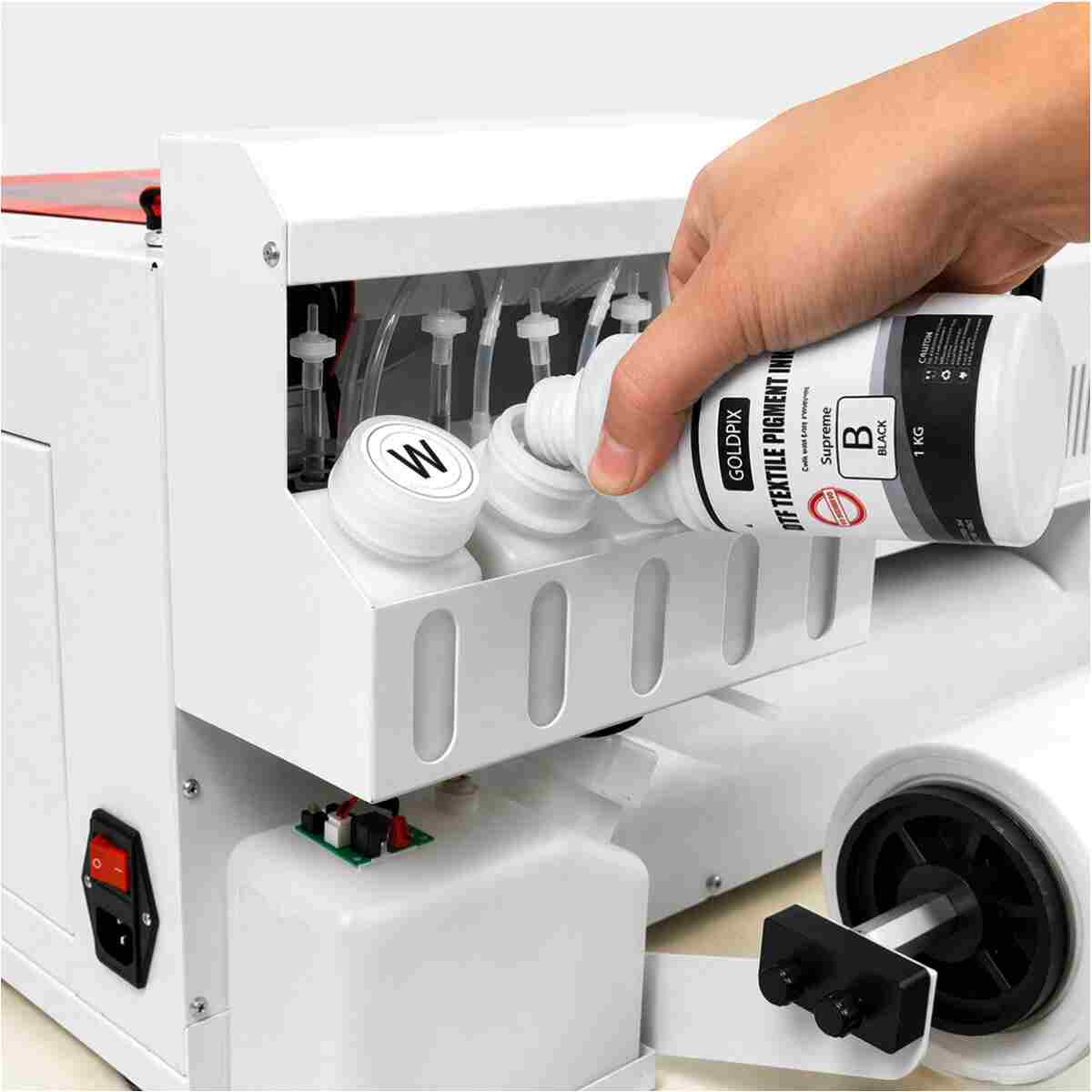 Goldpix A3 DTF Tekstil Baskı Yazıcısı XP600 Kafa Rulo Beslemeli - Görsel 6