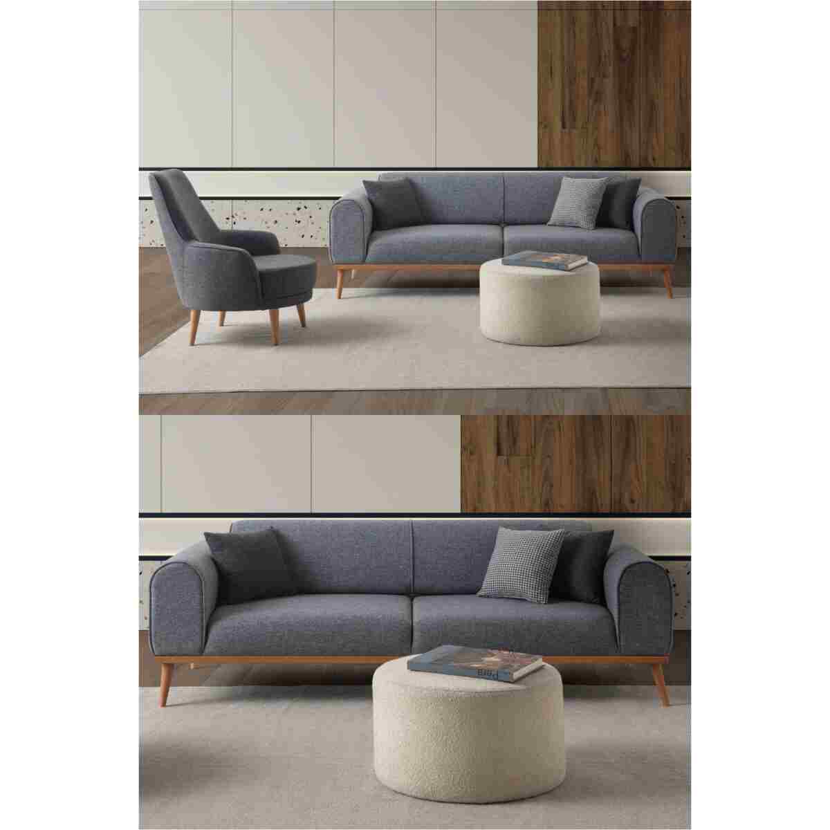 EDSY HOME Rebull 3+1 Koltuk Takımı Bej Renk - Görsel 12
