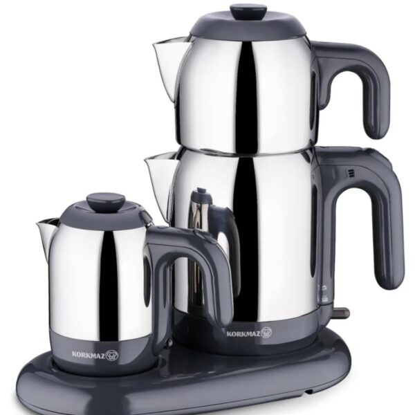 KORKMAZ A353 Mia Çay Ve Kahve Makinesi - Inox/füme / 1600 Watt / 1,7 Lt