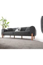 EDSY HOME Armoni 3+3+1+1 Koltuk Takımı Antrasit - Görsel 6