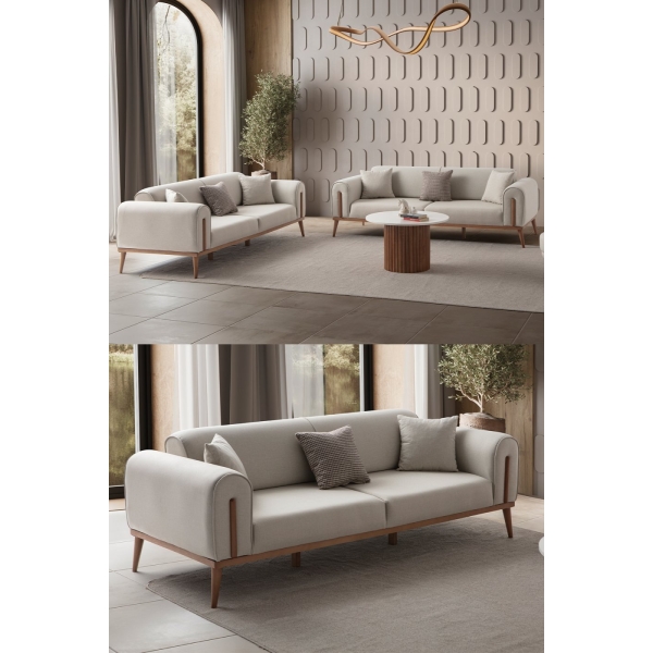 EDSY HOME Riva 3+3 Koltuk Takımı Krem